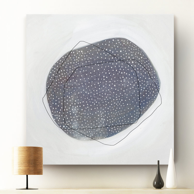 «Speckle I», peinture sur toile, H 24 po x l 24 po x P 1 po, Toile tendue