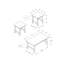 Table Set, 3pcs Set, Coffee, End, Side, Accent, Living Room, Laminate, Transitional-22485500