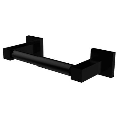 Delta Faucet 41450-BL Decor Transitional Toilet Paper Holder with Assist  Bar, Matte Black