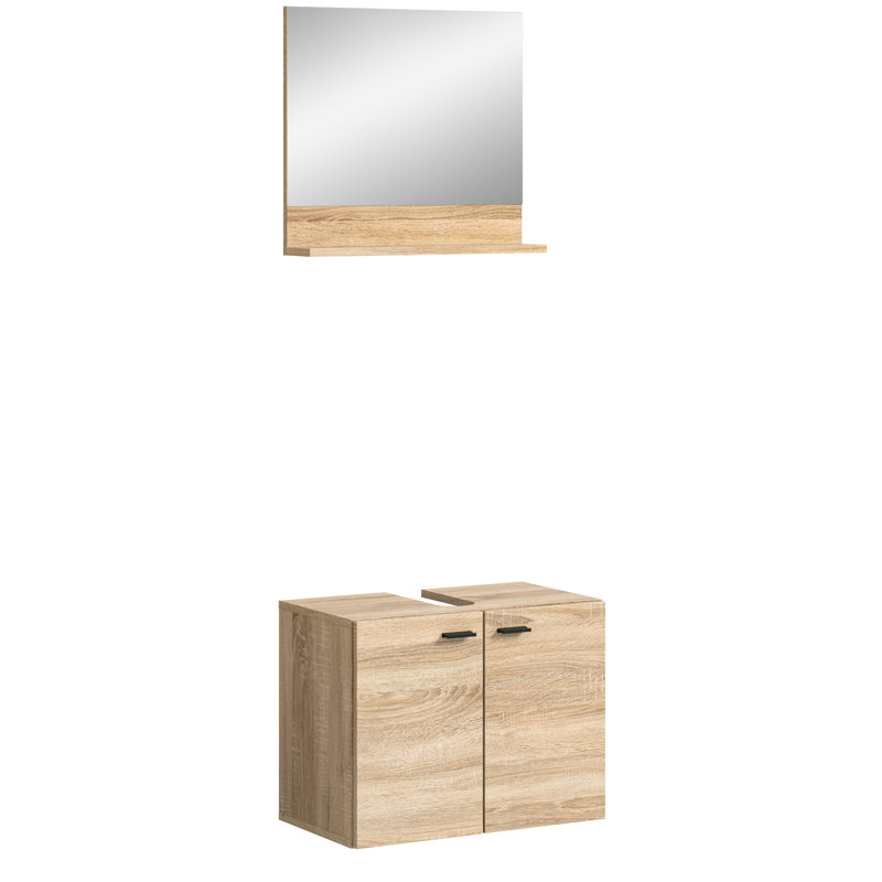 Boston Bathroom Furniture Suite, Replica Sonoma Oak