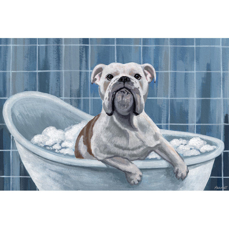 «Bubble Bath Time», reproduction d'art sur toile tendue, H 8 po x l 12 po x P 1,5 po