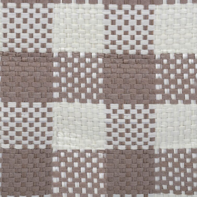 August Grove® Baur Rectangle Checkers Fabric Bin & Reviews