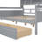 Daybed with Slatted Base, Bedside Shelf and Two Storage Compartments, Sleek Frame-6774710-6774712