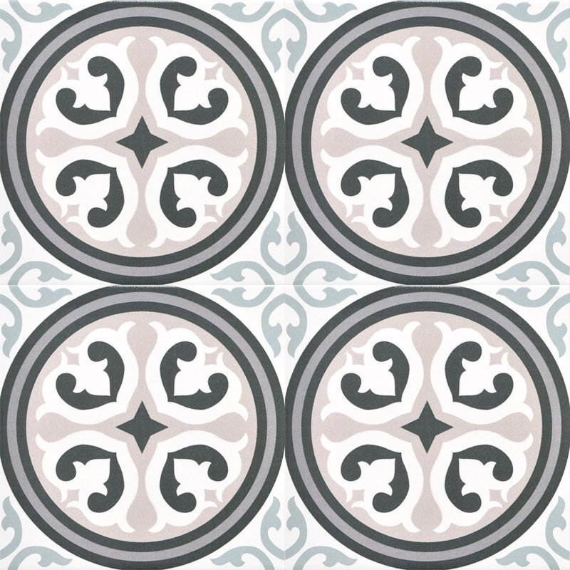 8 po Monbleu Dutchen Carrelage de sol et de mur en porcelaine mat à motif