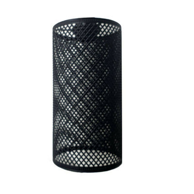 25 cm H Drum Lamp Shade ( Uno ) in Black