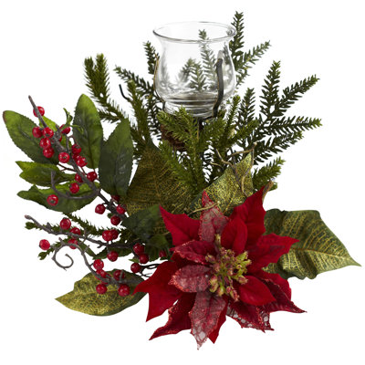 Candélabre poinsettia