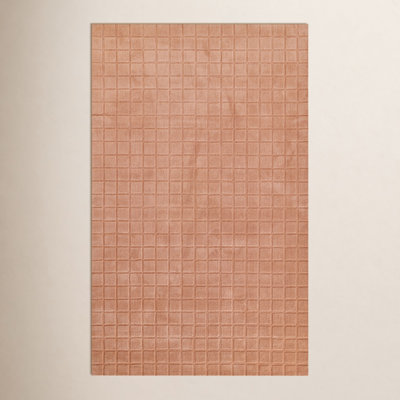 Meile Blush Hand-Loomed Geometric Wool Rug
