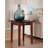 Solid Wood End Table Set Built-In Outlets