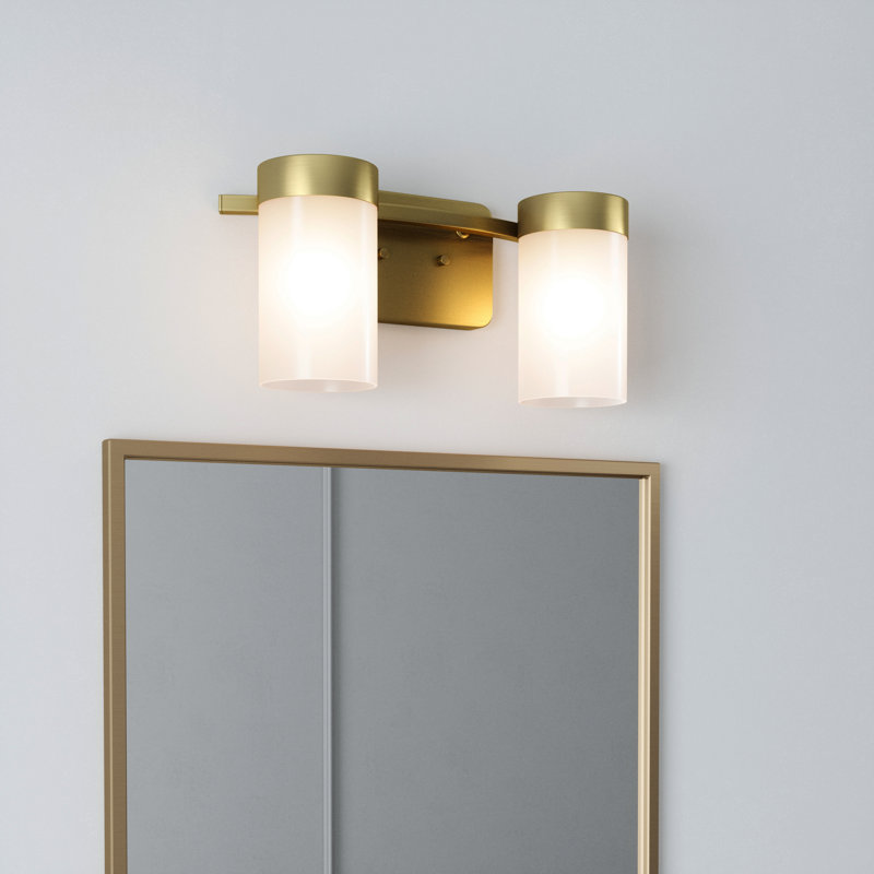 Éclairage de meuble-lavabo à intensité variable Gioele, Or, 2