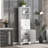 Anegada Freestanding Bathroom Cabinet,Tall Storage Cabinet with 3 Drawers and Adjustable Shelves-202687699-265168427