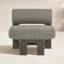 Chaise de patio en teck avec coussins Cherina Klaudie-594861184-594861187