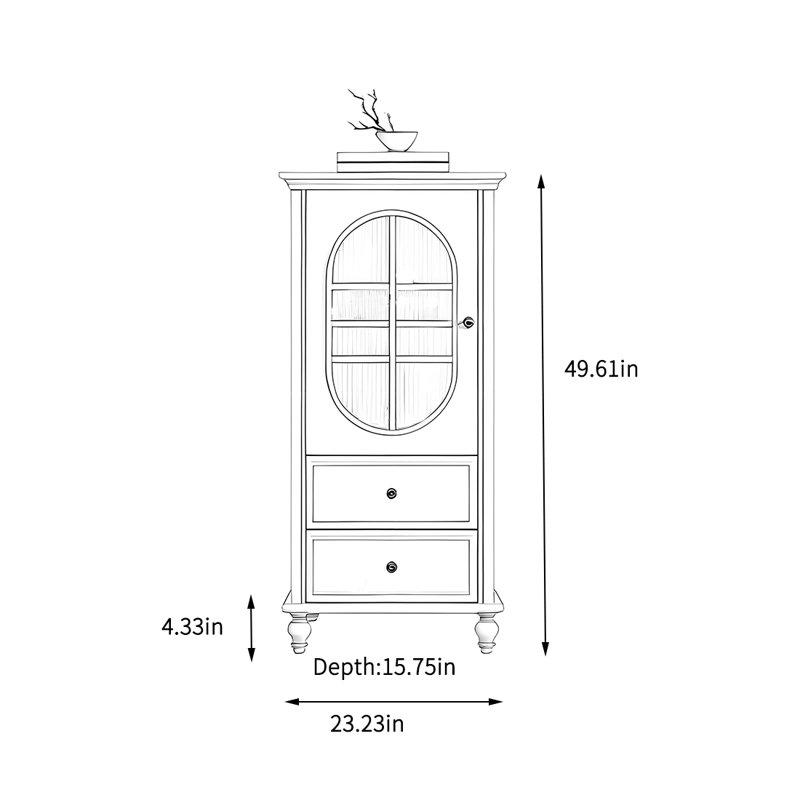 Armoire de rangement simple pour le salon