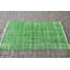 Tapis turc rétro vintage vert idéal pour la décoration de bureau ou de chambre à coucher avec une esthétique bohémienne