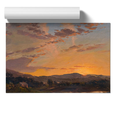 Maine Sunset by Frederic Edwin Church - No Frame Painting