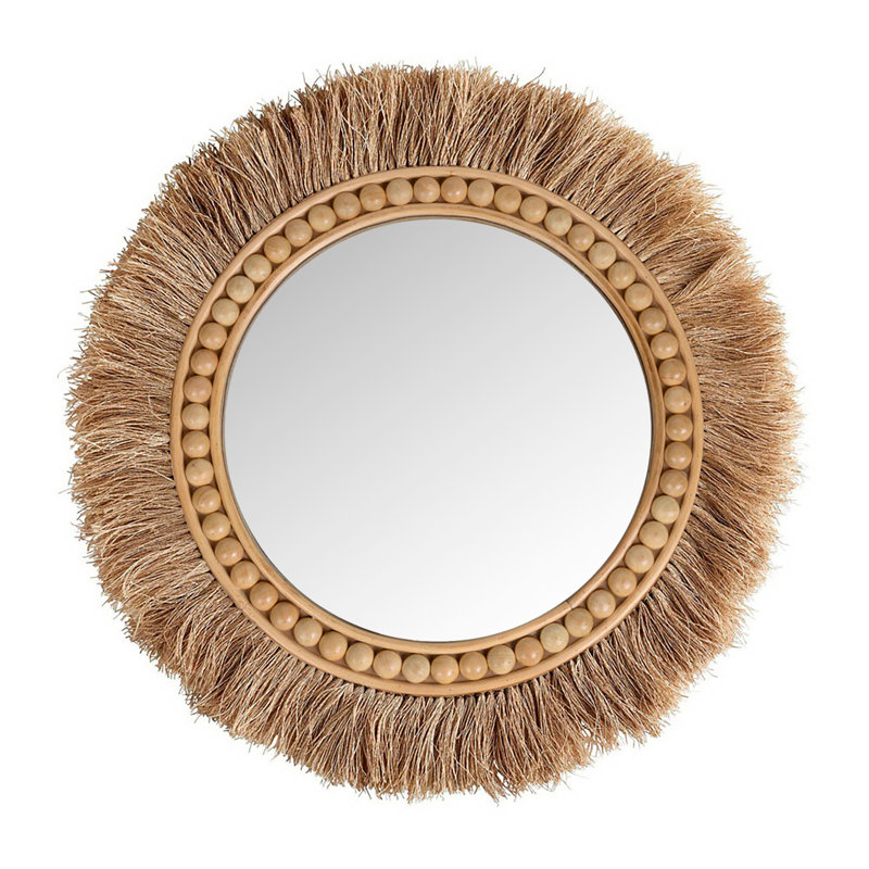 Julieth Solid Wood Wall Mirror
