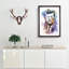 John F Kennedy JFK in Abstract - Picture Frame Painting Print on MDF-55767572-55767573