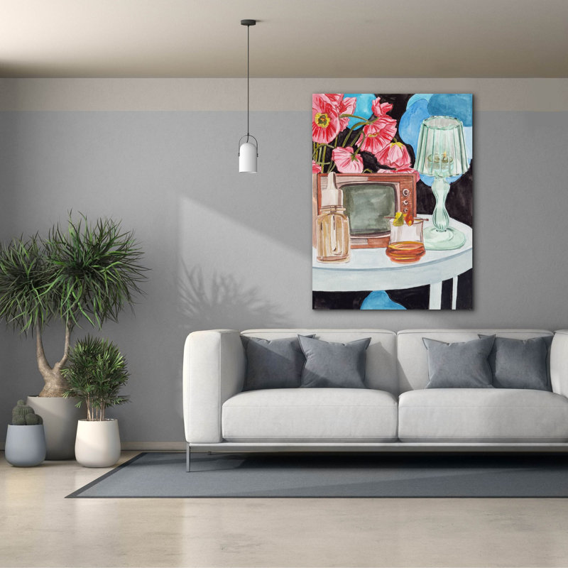 Toile épique Graffiti «Retro Glow 2» par Melissa Wang, 40 po x 54 po, H 54 po x l 40 po