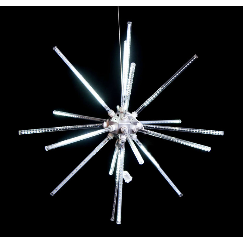 Décor de fenêtre lumineux, Blanc pur