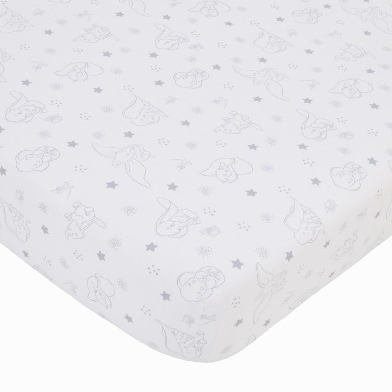 Drap-housse pour lit de bébé dumbo