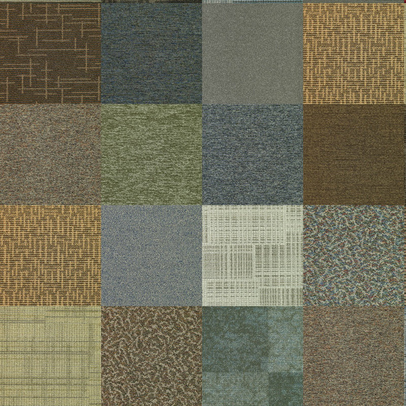 Kaleidoscope 24'' W x 24'' L Level Loop Carpet Tile
