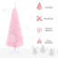 Arbre de Noël artificiel 5 pi avec 294 pointes de branches réalistes et support en plastique durable, pour espaces compacts, arbre de Noël