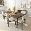 Ensemble de 2 chaises d'appoint rembourrées en mousse H 19 po Flemming
