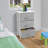Hirasuna Sorbus 3 Drawers Nightstand with Steel Frame and Wood Top-81669356