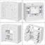 Base de meuble-lavabo simple 35,6 po en blanc seulement