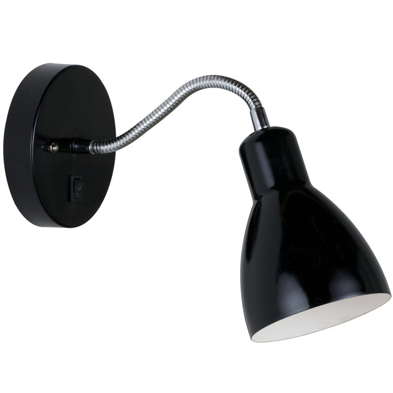 Steel Flush Mounted Sconce, White