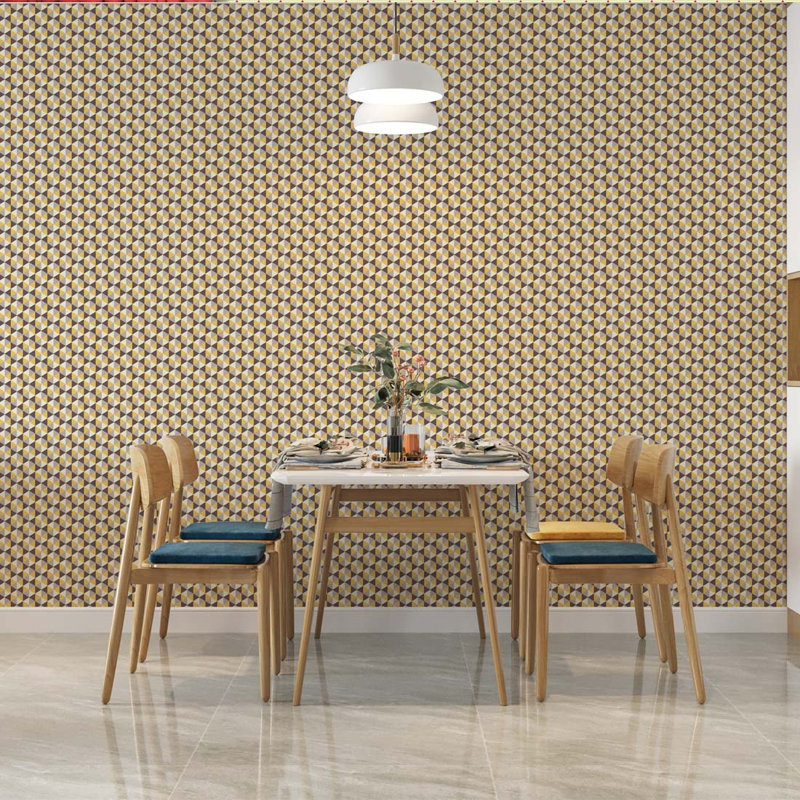 Abstract 10.5'' L X 24" W Peel And Stick Wallpaper Roll