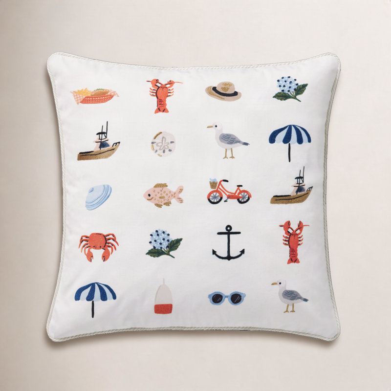 Coussin Rifle Paper Co. x Loloi, Polyester / Bourre en polyester