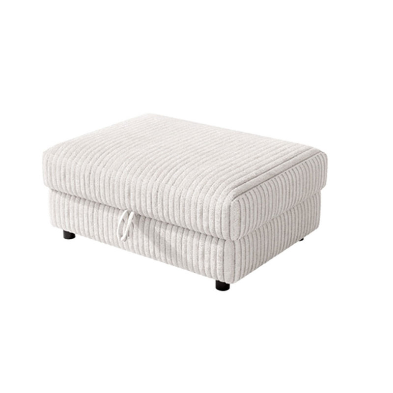 Luxueux repose-pieds rembourré en velours côtelé pour canapé très grand, peut être assemblé pour un canapé modulaire surdimensionné en U et L convertible surdimensionné, assemblage sans outil