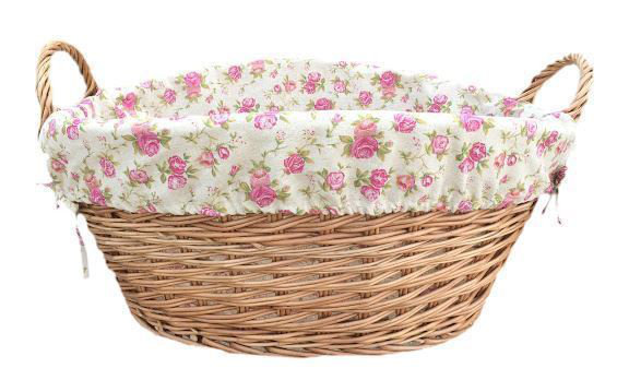 Wicker Laundry Basket with Handles