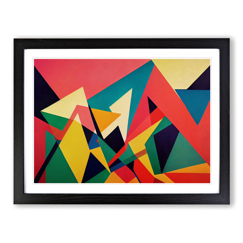 Abstract Shapes Vol.2 - Framed Print, Black Framed, 46cm H x 64cm W x 2cm D
