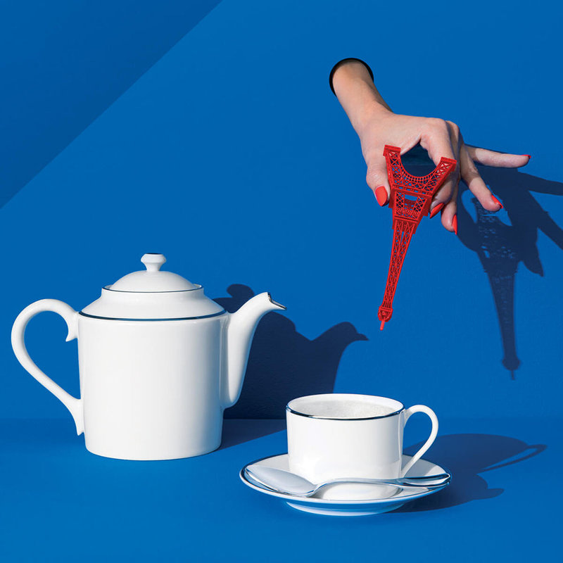 Galon Platinium Porcelain Teapot