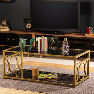 Table basse avec tablette de rangement Thatcher