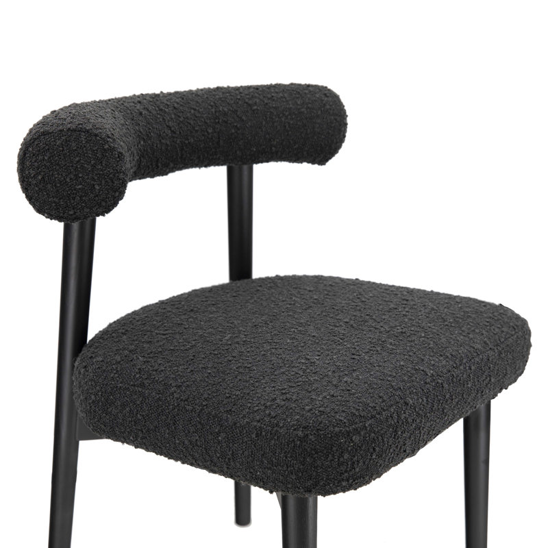 Chaise d'appoint Kason, Noir, Noir