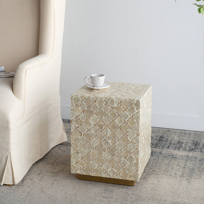 Tabouret carré Capiz