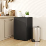 2.5 Cu.Ft Mini Fridge With Freezer, Single Door Compact Refrigerator With Adjustable Thermostat, Reversible Door, Mini Refrigerator For Bedroom, Dorm, Home Office, Energy Efficient, Black