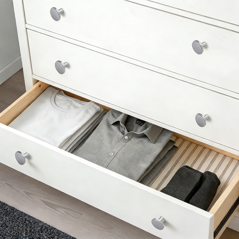 Paquet de 12 boutons de tiroir en acier inoxydable, poignées d'armoire à dessus plat de 30 mm pour la commode, la cuisine et la quincaillerie du meuble