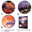Espagne, champs de lavande I - art mural sur toile florale-91292631-91292636