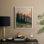 «Vintage Landscape CCXIV», reproduction encadrée - bois massif