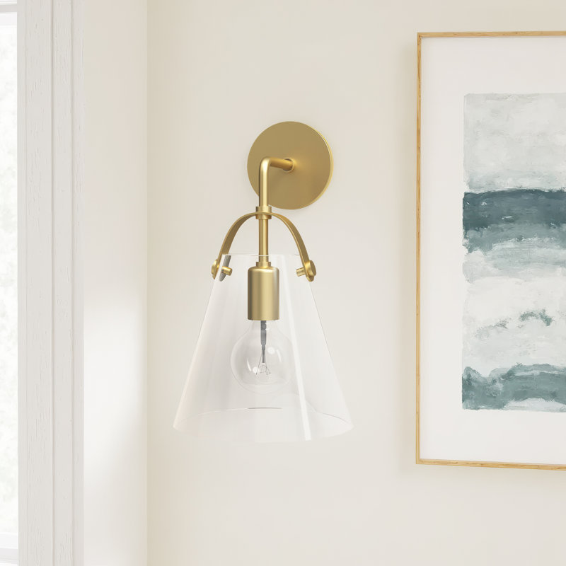 Genovia Flitwick 1 - Light Armed Sconce, Aged Brass