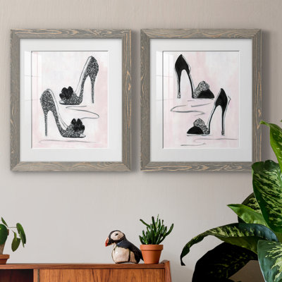 " Shoes That Dazzle I " 2 - Pieces