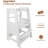 Kids Toddler Kitchen Tower Helper Step Stool Adjustable-2017726706