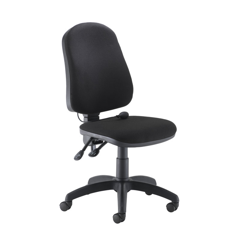 Polyester Blend Office Chair, Black