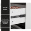 Élégante garde-robe blanche à 4 portes avec poignées en métal doré - grande capacité de rangement avec tablettes, tiroirs et tringle pour chambres