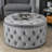 Amram Tufted Round Storage Ottoman-1246295611