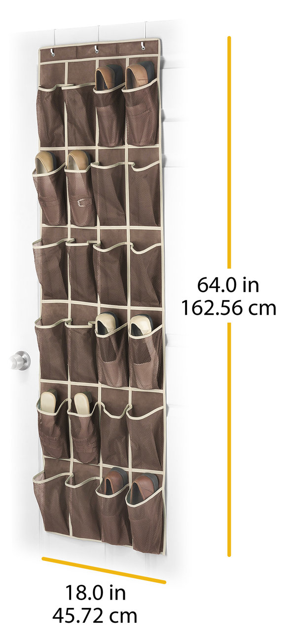 24 Pockets Shoes Fishing Rod Storage Cabinet Behind Door Hanging