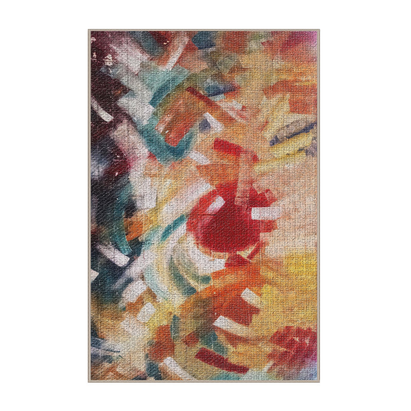 Wiersma Abstract Indoor Rug, Rectangle 2' x 4'
